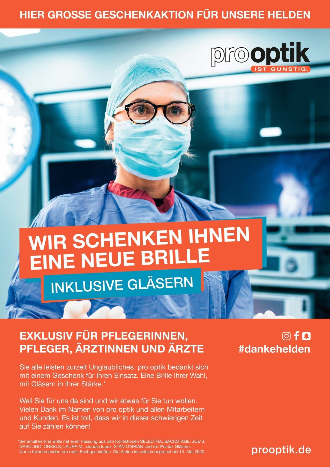 Pro Optik Regensburg Kostenlose Brille Fur Pfleger Schwestern Und Arzte Tva