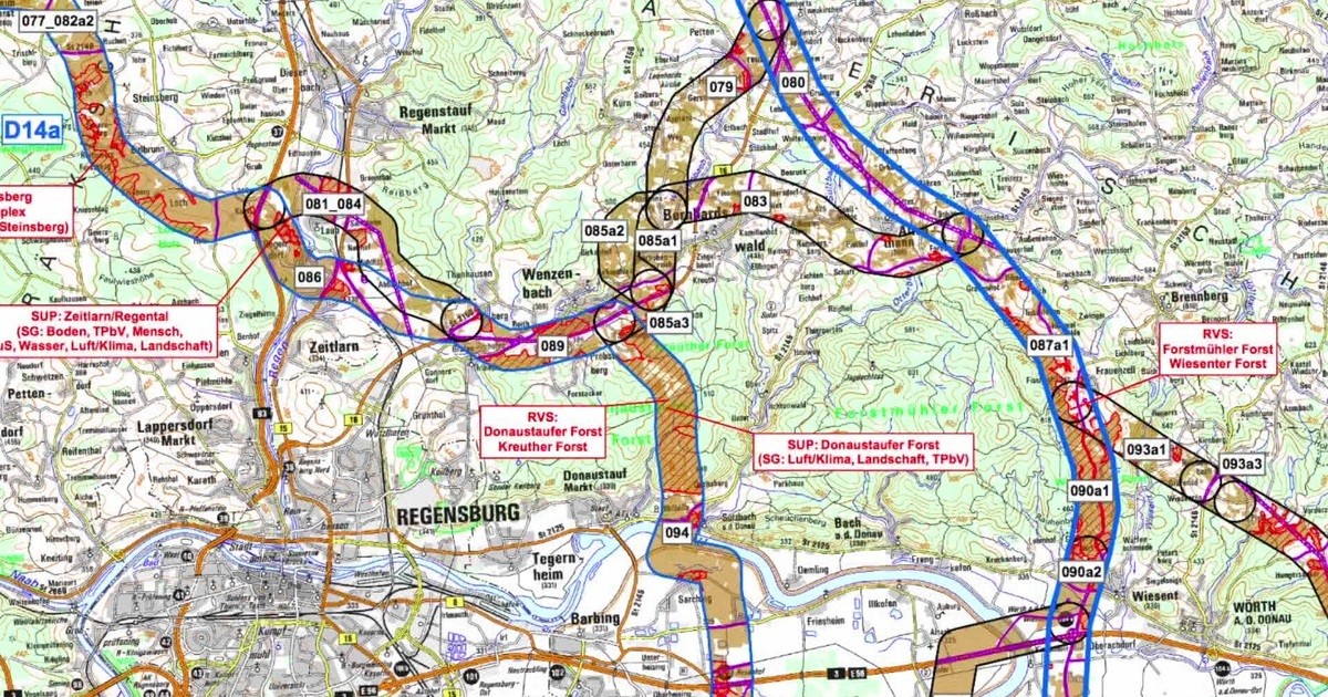 Oberpfalz: Stromtrasse A93 wird schmaler | TVA