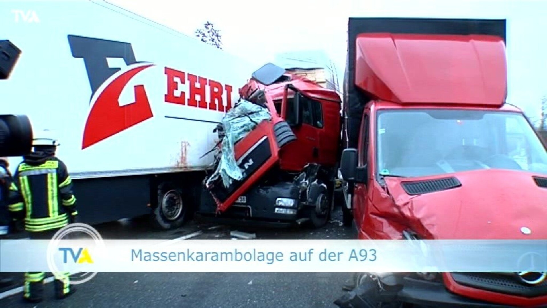 Schwerer Unfall Auf Der A93 Tva